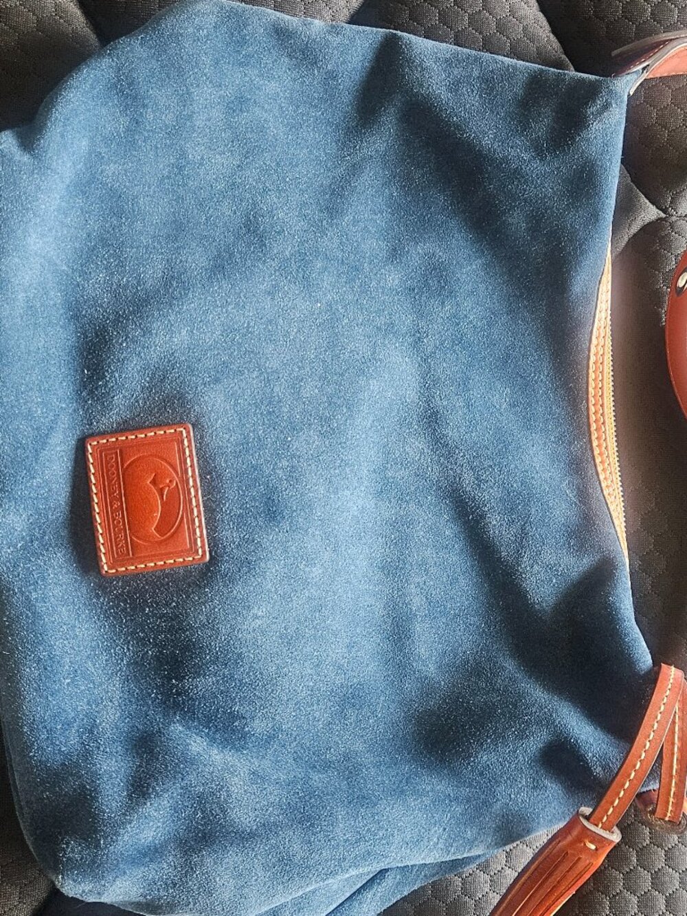 Dooney & Bourke Paige Sac Royal Blue Suede
